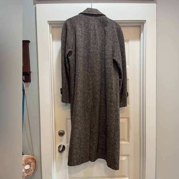 Vintage 1950s Tweed Overcoat by Curlee Clothes - Picture 6 of 16